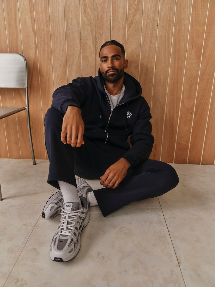 Gym King Blue Fundamental Straight Leg Joggers Funnel - Image 2 of 2 Gym King Blue Fundamental Straight Leg Joggers Funnel - Image 2 of 2