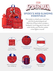 Character Red Spiderman 4 Piece Backpack Set - Image 5 of 5