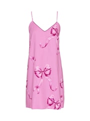 Cyberjammies Pink Bow Print Strappy Nightdress - Image 3 of 3
