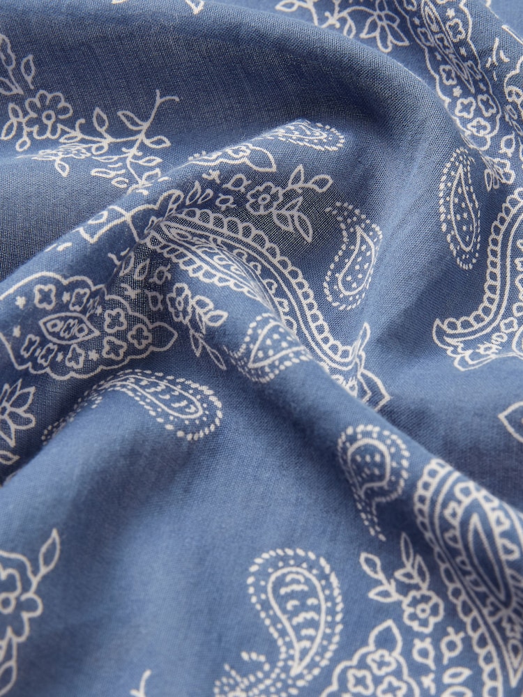 Azul - Bufanda de algodón Dapper de Joules - Imagen 5 de 5