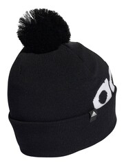 adidas Black Adult Pompom Bobble Hat - Image 1 of 5