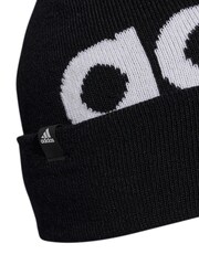 adidas Black Adult Pompom Bobble Hat - Image 3 of 5