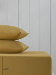 Yellow Cotton Rich Deep Fitted Sheet - Image 2 of 2