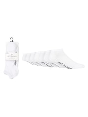 Jeff Banks White Classic Trainer Liners Socks 7 Pack - Image 1 of 6