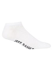 Jeff Banks White Classic Trainer Liners Socks 7 Pack - Image 3 of 6