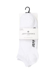 Jeff Banks White Classic Trainer Liners Socks 7 Pack - Image 5 of 6