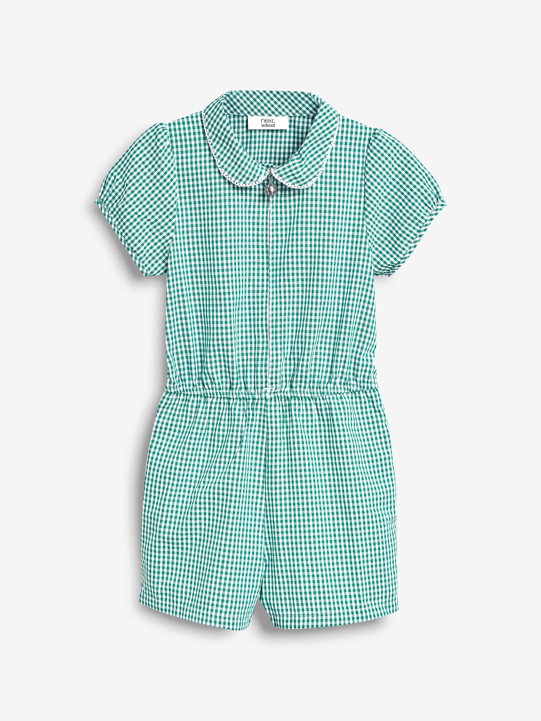 Farm Green Gingham Knit Playsuit main image 1