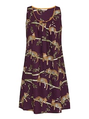 Cyberjammies Brown Swan Print Short Nightdress - Image 3 of 3