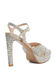 Күміс - Dune London Mayve өкшелі сандалдар - 5суретінің 3 суреті