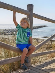 JoJo Maman Bébé Dino Pocket T-Shirt - Изображение 1 из 3