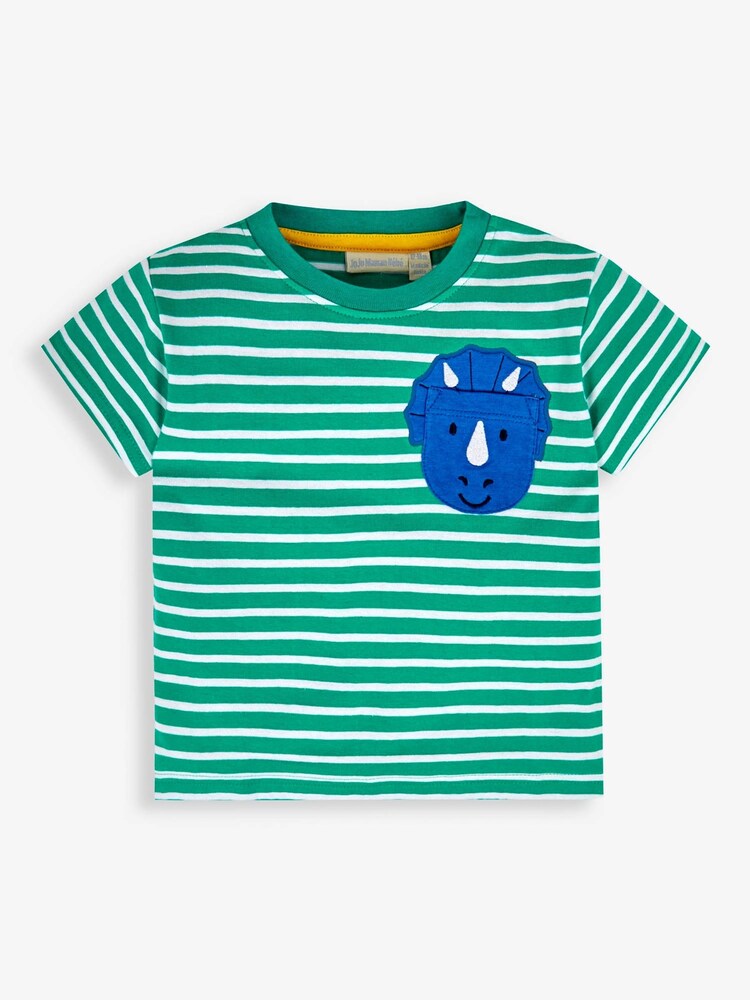 JoJo Maman Bébé Dino Pocket T-Shirt - Изображение 2 из 3