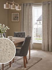 Natural Bobble Texture Super Thermal Eyelet Curtains - Image 1 of 6