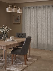 Natural Bobble Texture Super Thermal Eyelet Curtains - Image 2 of 6