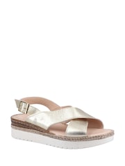 Hush Puppies Gold Saphira Sandals - Image 2 of 4