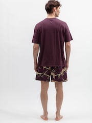 Cyberjammies Jersey Top & Leopard Print Shorts Set - Image 3 of 4