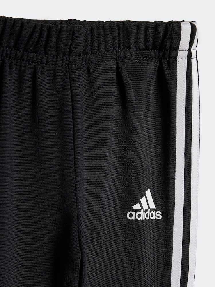 adidas Red/Black Essentials Shiny Hooded Tracksuit - Image 7 of 7