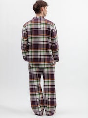 Cyberjammies Brown Lightly Brushed Check Pyjamas Set - Image 2 of 3