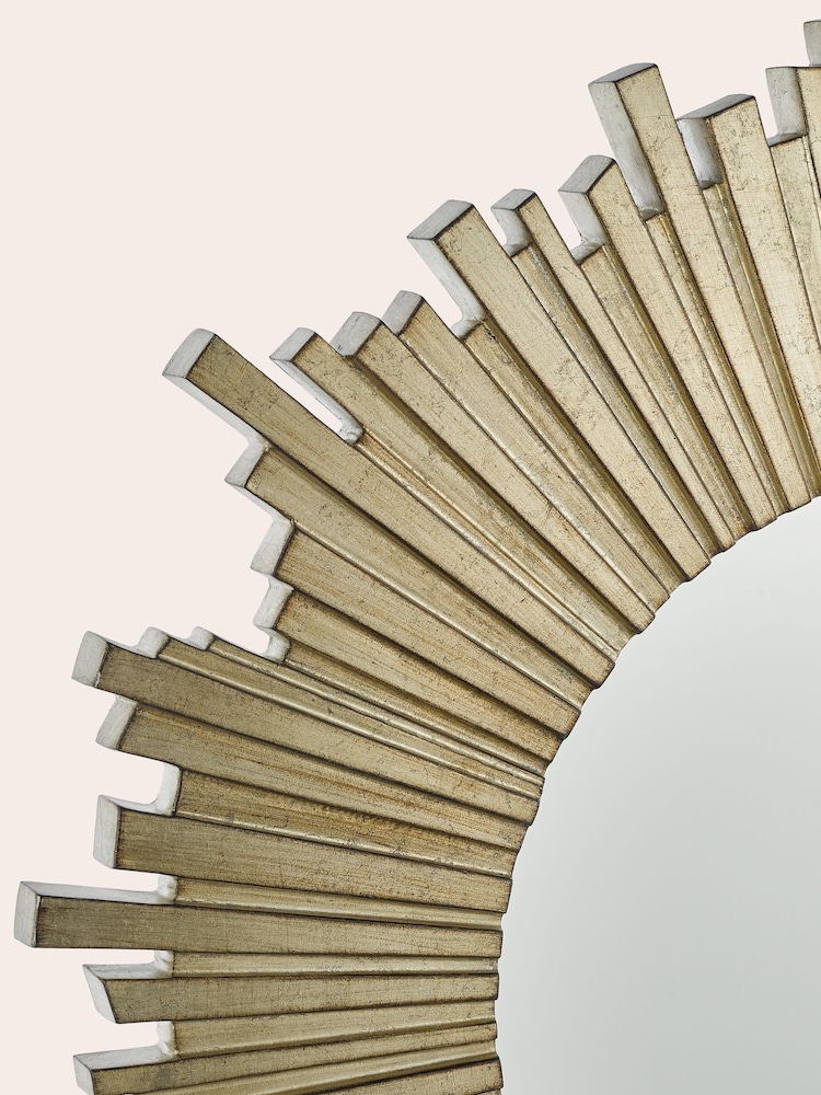 Laura Ashley Gold Lovell Round Sunburst Mirror - Image 3 of 3