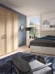 Wiemann Rustic Oak Torquay Wood Semi Fitted Triple Wardrobe - Image 1 of 4