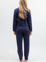 Cyberjammies Blue Revere Ribbed Jersey Pyjamas Set - Image 3 of 4