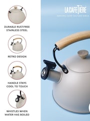 La Cafetiere Cream 16L Whistling Kettle - Image 3 of 6