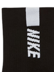 Nike Black Multiplier Running Ankle Socks 2 Pack - Image 4 of 5