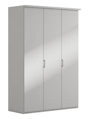 Wiemann Peyton Grey Glass Semi Fitted Triple Wardrobe - Image 3 of 4