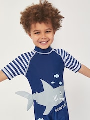Harry Bear Blue Nautical Shark Surf Suit - Image 3 of 4