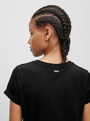 HUGO Black HUGO 100% Cotton Classic Plain Black T-Shirt - Image 4 of 5