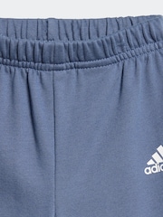 adidas Blue/Navy Kids Essentials Colorblock Jogger Set - Image 3 of 7