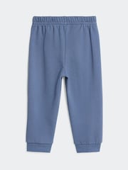 adidas Blue/Navy Kids Essentials Colorblock Jogger Set - Image 6 of 7