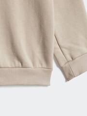 adidas Beige Infant Badge of Sport Tracksuit - Image 5 of 7