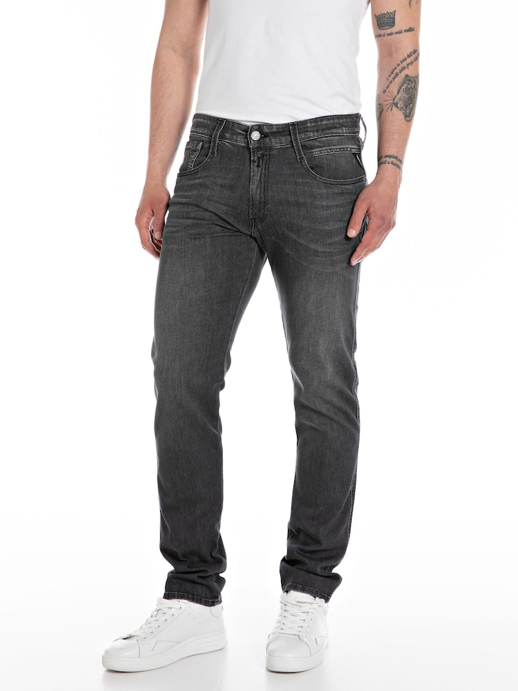 Replay Dark Grey Anbass Slim Fit Jeans - Image 1 of 1 Replay Dark Grey Anbass Slim Fit Jeans - Image 1 of 1