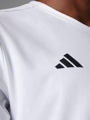 adidas White Adizero Essentials Running T-Shirt - Image 7 of 11