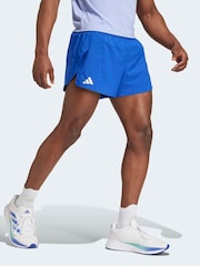 adidas Blue Adizero Essentials Running Split Shorts - Image 9 of 14