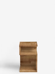 Dark Bronx Oak Effect Side Table - Image 3 of 7