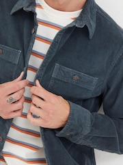 FatFace Blue Cord Utility Shirt - Image 3 of 3
