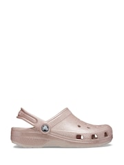 Crocs Pink Classic Toddler Glitter Clogs - Image 1 of 8