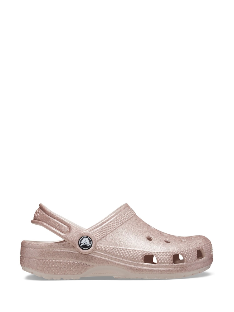 Pink - Crocs Kleindkinder Klassische Glitzer-Clogs - Bild 1 von 8 Pink - Crocs Kleindkinder Klassische Glitzer-Clogs - Bild 1 von 8
