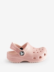 Crocs Pink Classic Toddler Glitter Clogs - Image 2 of 8