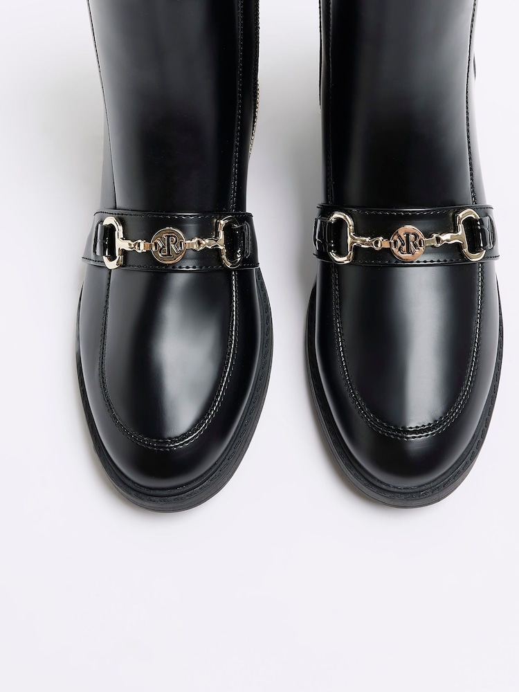 River Island Black Snaffle Boots - Image 1 of 4