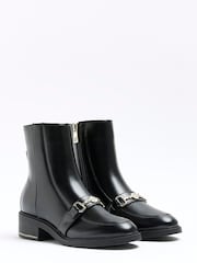 River Island Black Snaffle Boots - Image 2 of 4
