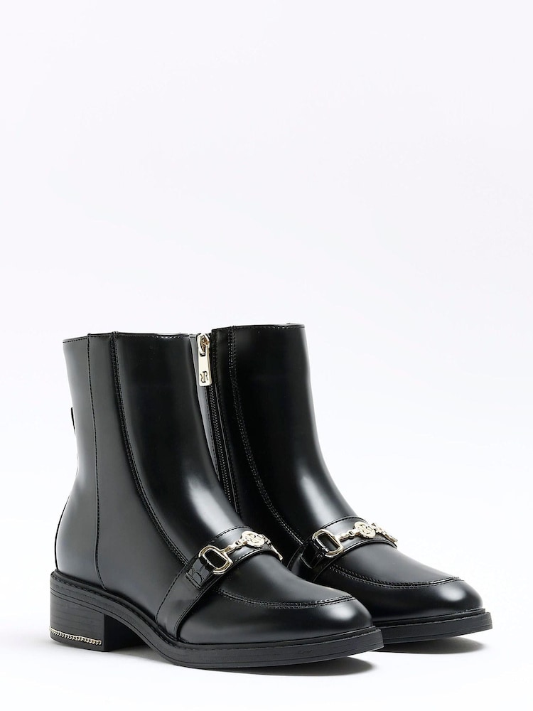 River Island Black Snaffle Boots - Image 2 of 4