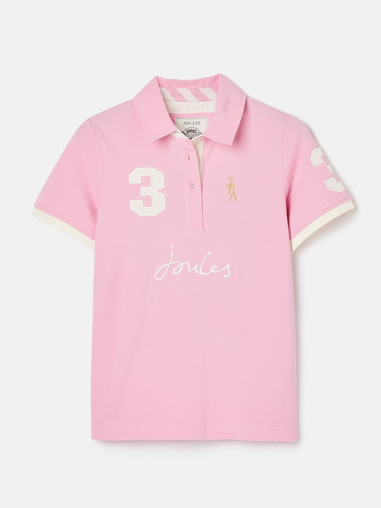 Joules Beaufort Pink Polo Shirt - Image 1 of 1