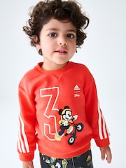 adidas Red Disney Mickey Mouse Tracksuit - Image 2 of 6