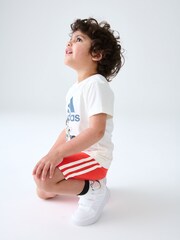 adidas Navy 100% Cotton Disney Mickey Mouse T-Shirt Set - Image 4 of 6