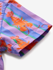 Pink/Lilac Lobster Stripe Printed Shirt (12mths-7yrs) - Image 5 of 5