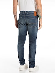 Replay Dark Blue Hyperflex Dust Slim Fit Anbass Jeans - Image 2 of 3