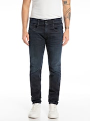 Replay Dark Blue Hyperflex Eco Plus Slim Fit Anbass Jeans - Image 1 of 3