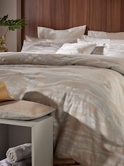 Vantona Cream Hardwick Jacquard Duvet Cover and Pillowcase Set - Image 2 of 4